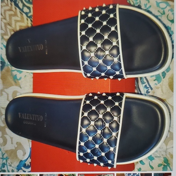 Valentino Free Tockstid Spike pool Slide Comes with dust bag and original box - Picture 3 of 12